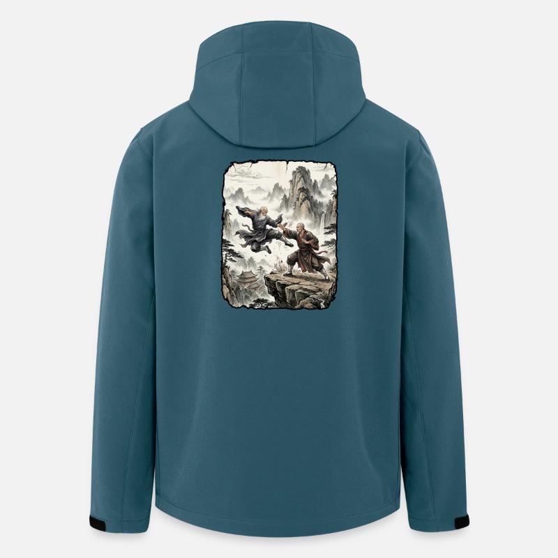 Kung Fu Kampfkunst Tradition - Recycelte Männer Softshell-Jacke von Stanley/Stella - Dunkles Petrol