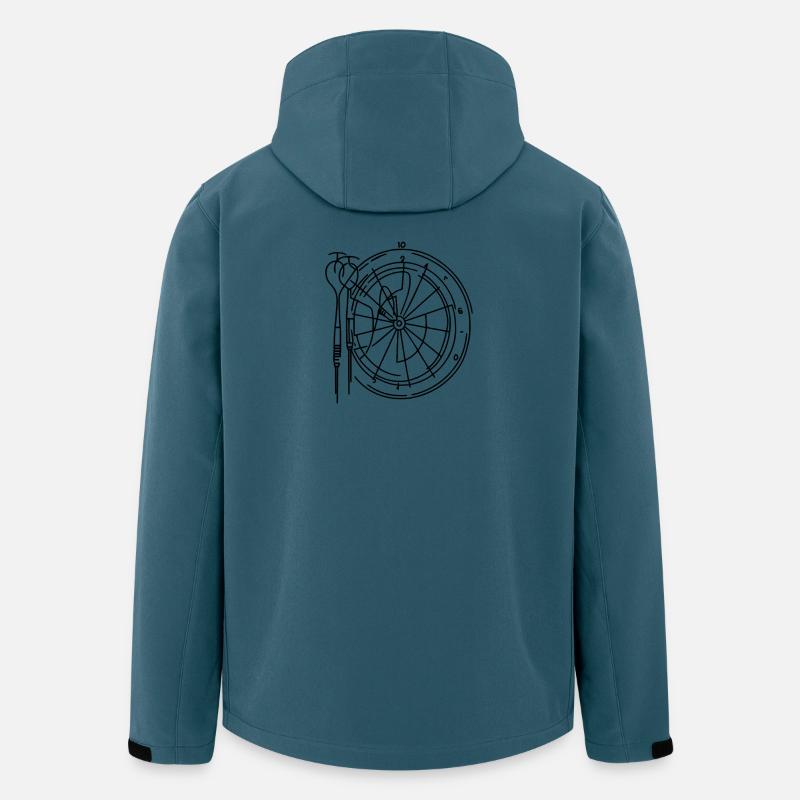 Darts - Recycelte Männer Softshell-Jacke von Stanley/Stella - Dunkles Petrol