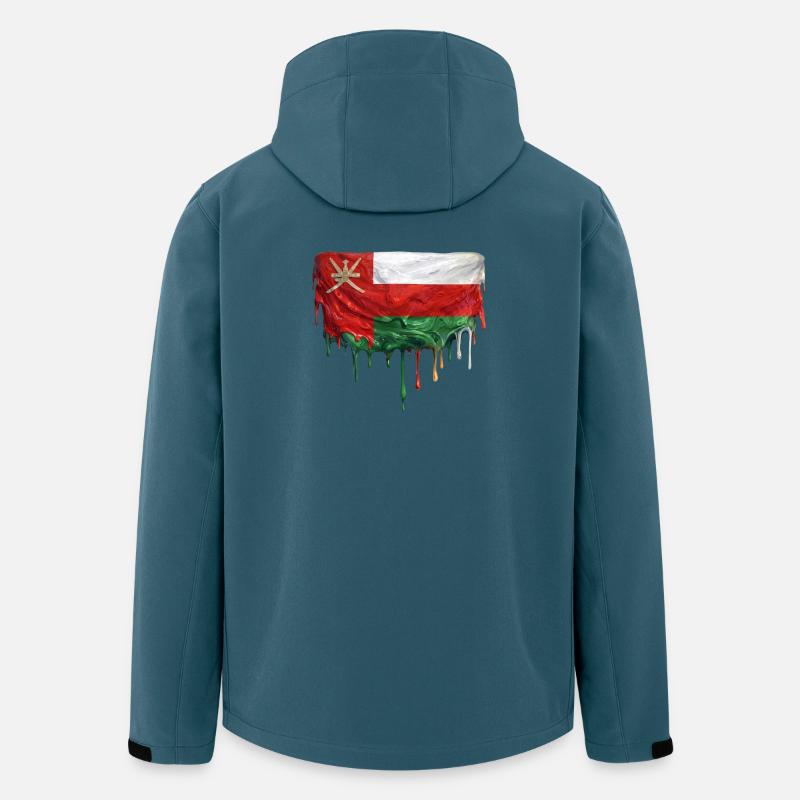 Oman Flag bunte Farbe - Recycelte Männer Softshell-Jacke von Stanley/Stella - Dunkles Petrol