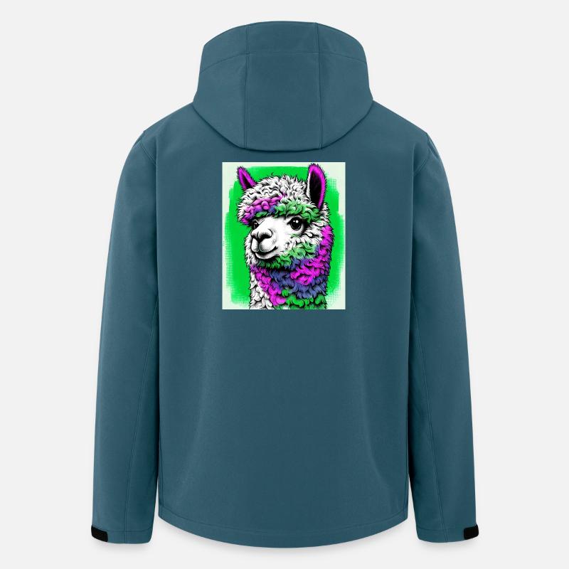 Alpaka - Recycelte Männer Softshell-Jacke von Stanley/Stella - Dunkles Petrol
