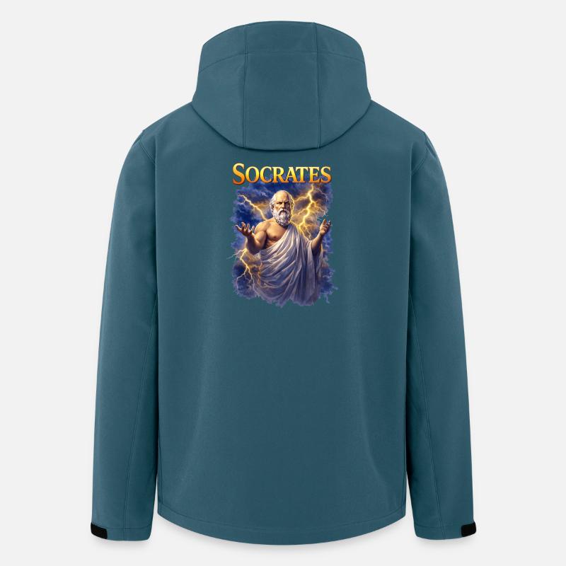 Socrates Porträt  - Recycelte Männer Softshell-Jacke von Stanley/Stella - Dunkles Petrol