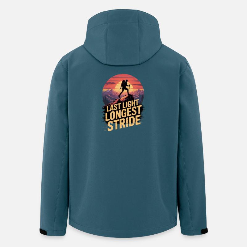 Last Light Longest Stride Hiking Sunset - Men’s Recycled Softshell Jacket by Stanley/Stella - stargazer