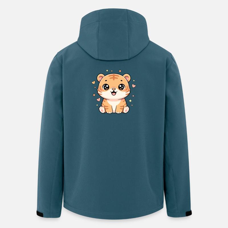 Kuscheltiger Sternenzauber - Recycelte Männer Softshell-Jacke von Stanley/Stella - Dunkles Petrol