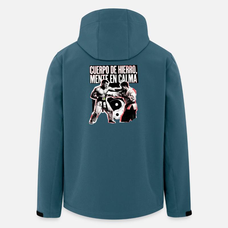 Mente En Calma - Recycelte Männer Softshell-Jacke von Stanley/Stella - Dunkles Petrol