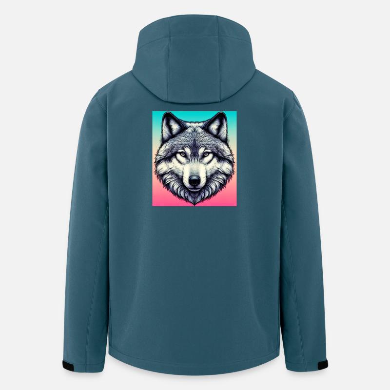 Wolf - Recycelte Männer Softshell-Jacke von Stanley/Stella - Dunkles Petrol