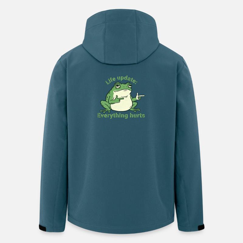 Lebensupdate: Alles tut weh - Recycelte Männer Softshell-Jacke von Stanley/Stella - Dunkles Petrol
