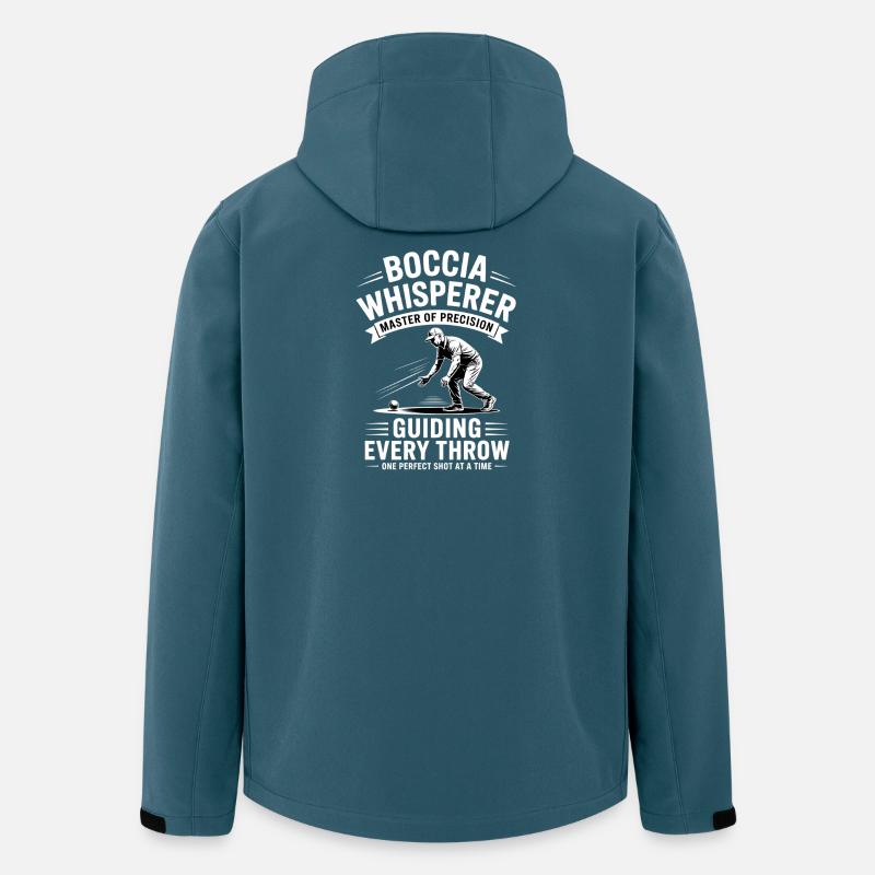 Boccia King Passion de Précision - Veste softshell homme en polyester recyclé Stanley/Stella - bleu pétrole foncé