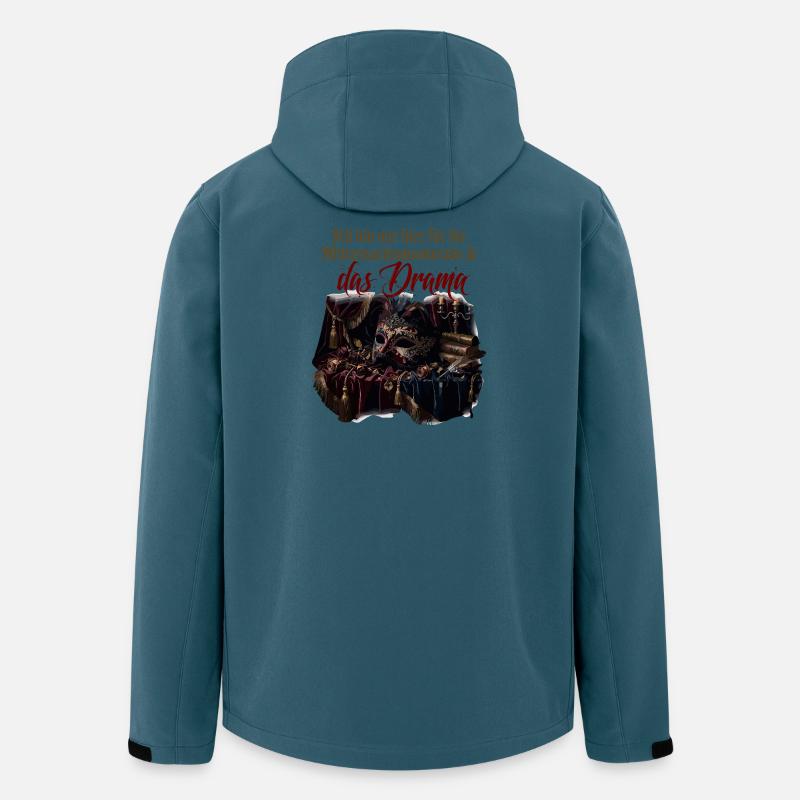 Mitternachtsmaskerade und Drama - Recycelte Männer Softshell-Jacke von Stanley/Stella - Dunkles Petrol