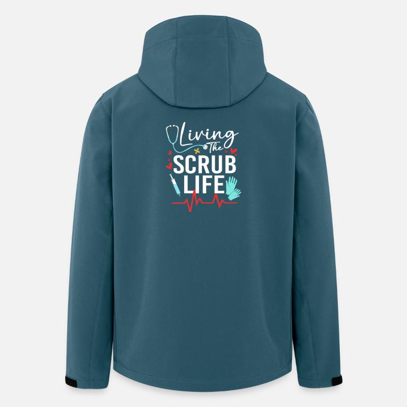 MFA Medizin Mediziner - Recycelte Männer Softshell-Jacke von Stanley/Stella - Dunkles Petrol