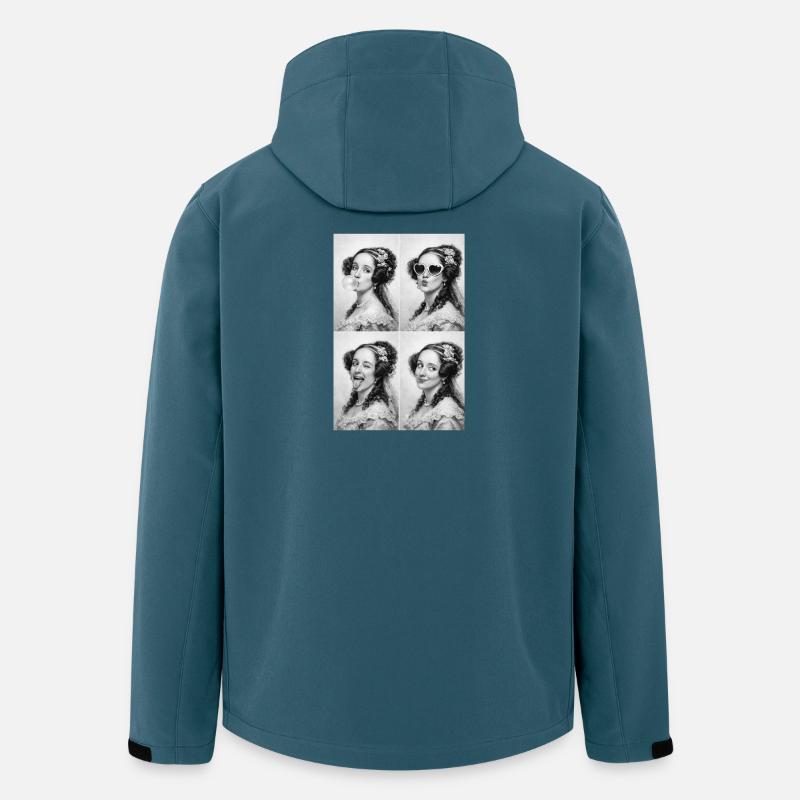 Ada Lovelace Collage - Recycelte Männer Softshell-Jacke von Stanley/Stella - Dunkles Petrol