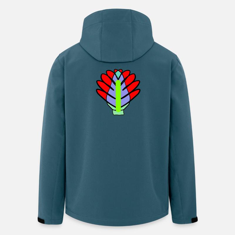 Blume Blumen Lotus Blüte - Recycelte Männer Softshell-Jacke von Stanley/Stella - Dunkles Petrol