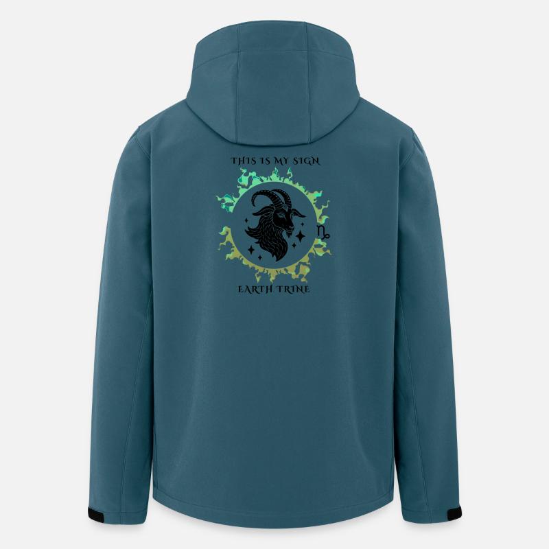 Mein Zeichen Steinbock - Recycelte Männer Softshell-Jacke von Stanley/Stella - Dunkles Petrol