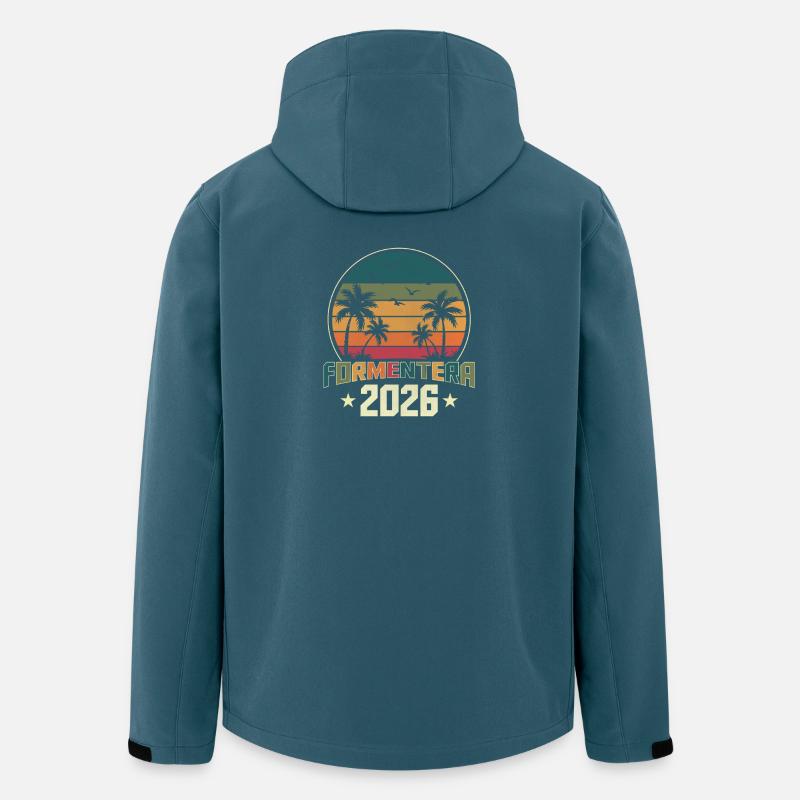 Formentera 2026 - Recycelte Männer Softshell-Jacke von Stanley/Stella - Dunkles Petrol