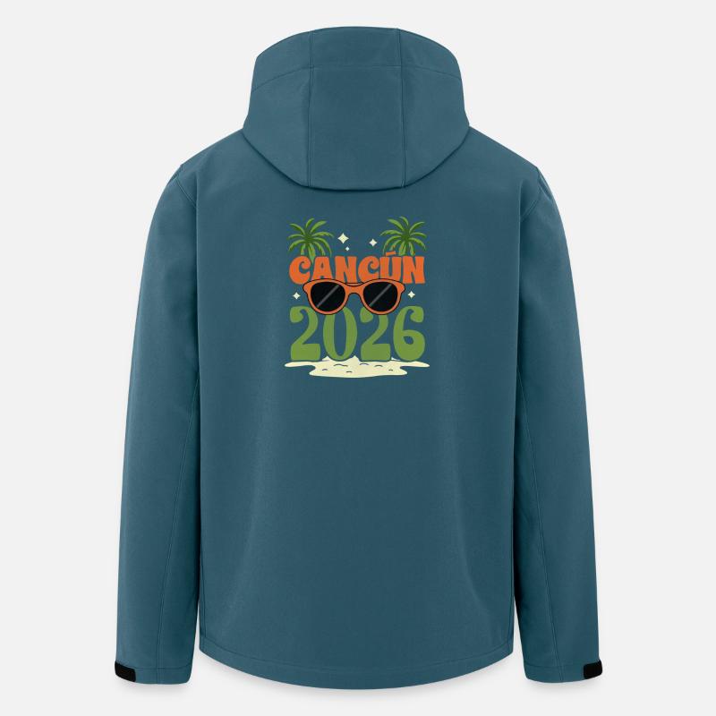 Cancun 2026 - Recycelte Männer Softshell-Jacke von Stanley/Stella - Dunkles Petrol