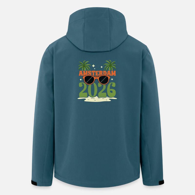 Amsterdam 2026 - Recycelte Männer Softshell-Jacke von Stanley/Stella - Dunkles Petrol