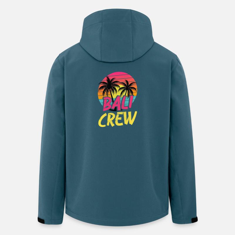 Bali Crew - Recycelte Männer Softshell-Jacke von Stanley/Stella - Dunkles Petrol