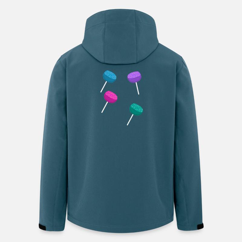 Lolli Lollis Süßigkeiten - Recycelte Männer Softshell-Jacke von Stanley/Stella - Dunkles Petrol