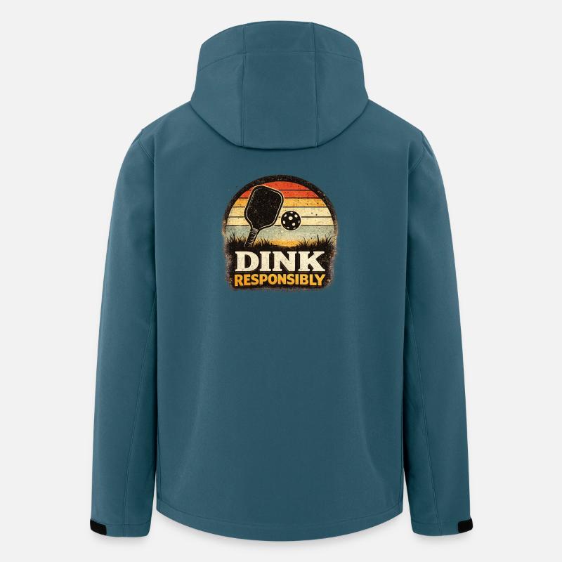 Dink Responsibly Retro Paddle Player Pickleball - Men’s Recycled Softshell Jacket by Stanley/Stella - stargazer