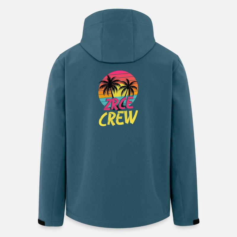 Zrce Party Crew - Recycelte Männer Softshell-Jacke von Stanley/Stella - Dunkles Petrol