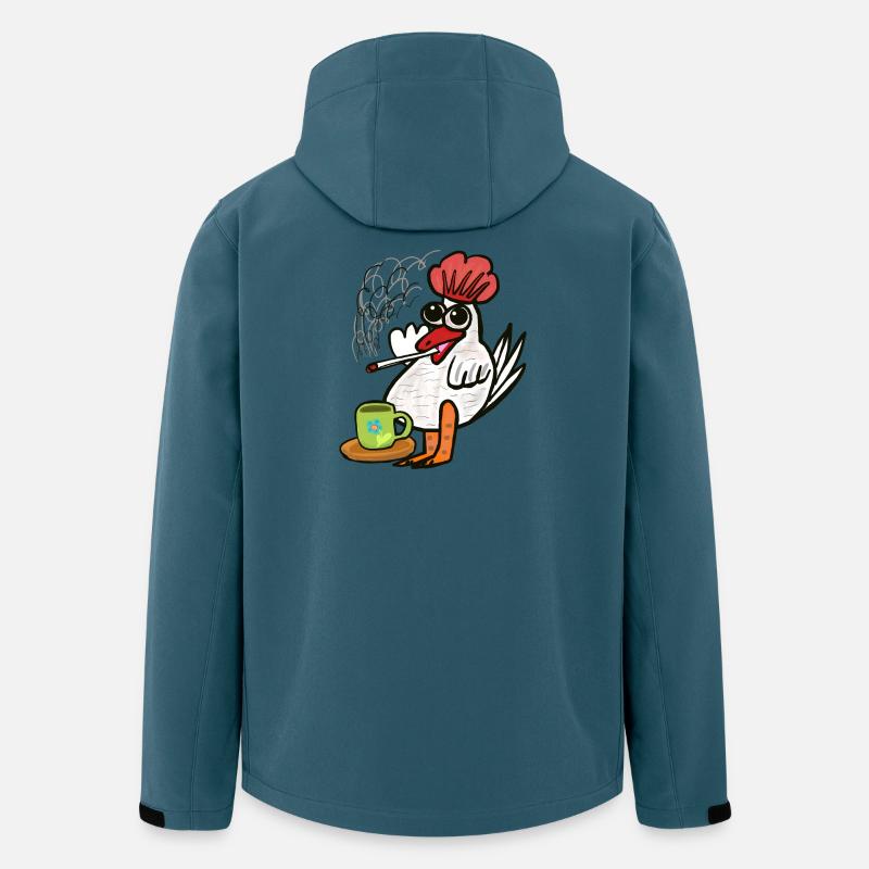 Coffee Butt Cigarettes Chicken Break - Men’s Recycled Softshell Jacket by Stanley/Stella - stargazer