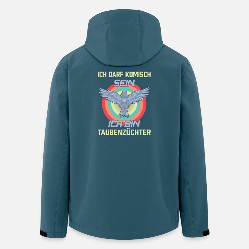 Taubenflüsterer brieftaubenzucht Taubenzüchter - Recycelte Männer Softshell-Jacke von Stanley/Stella - Dunkles Petrol