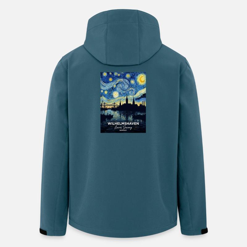 Sternennacht Wilhelmshaven Germany - Recycelte Männer Softshell-Jacke von Stanley/Stella - Dunkles Petrol