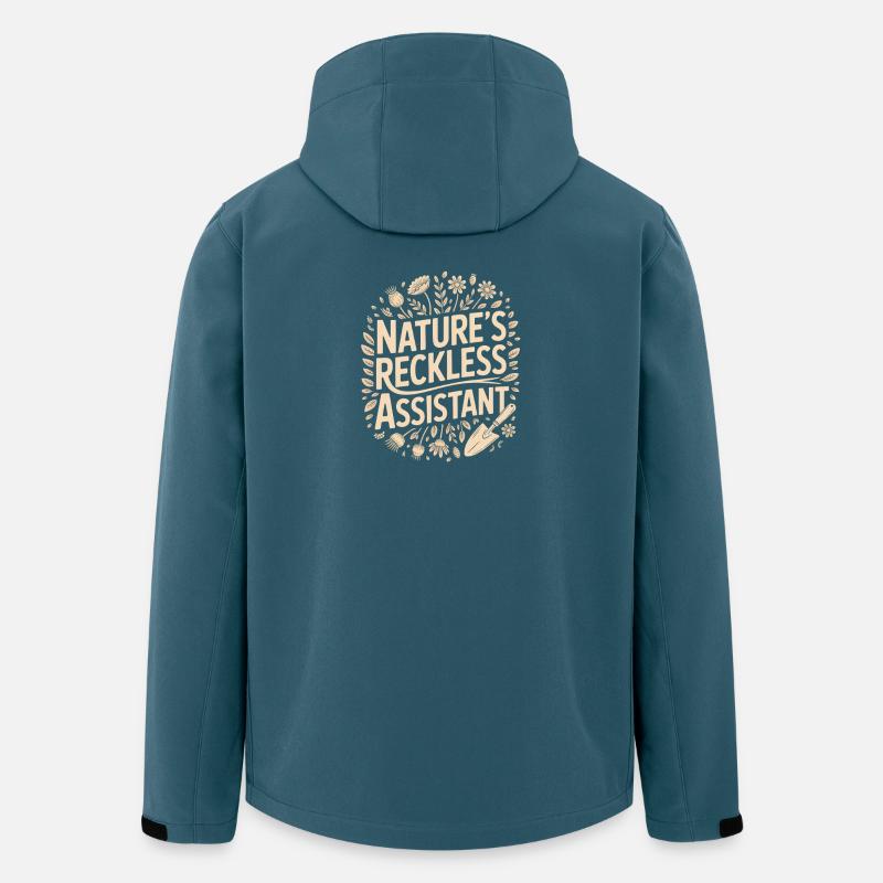 Der rücksichtslose Assistent der Natur - Recycelte Männer Softshell-Jacke von Stanley/Stella - Dunkles Petrol