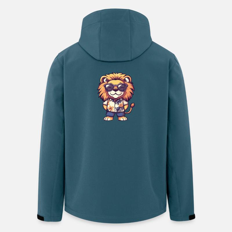 Lion Comic Vacation - Men’s Recycled Softshell Jacket by Stanley/Stella - stargazer