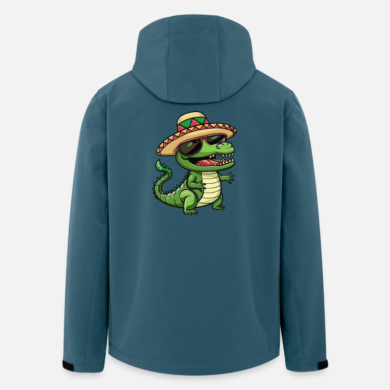 Aligator Funny Sombrero - Men’s Recycled Softshell Jacket by Stanley/Stella - stargazer