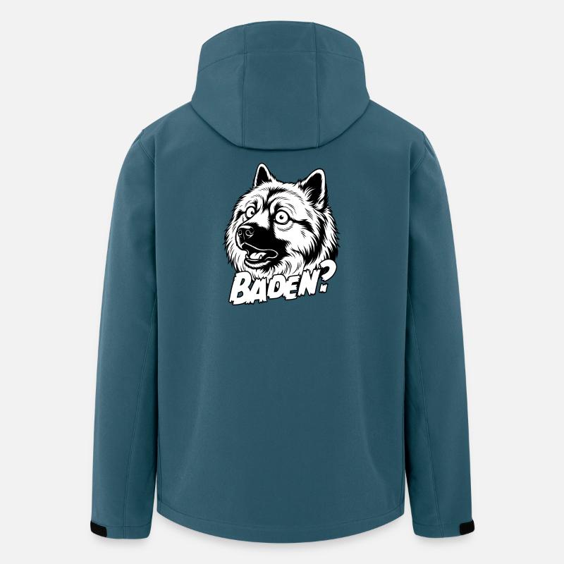 Eurasier | Swimming ? | Background White - Men’s Recycled Softshell Jacket by Stanley/Stella - stargazer