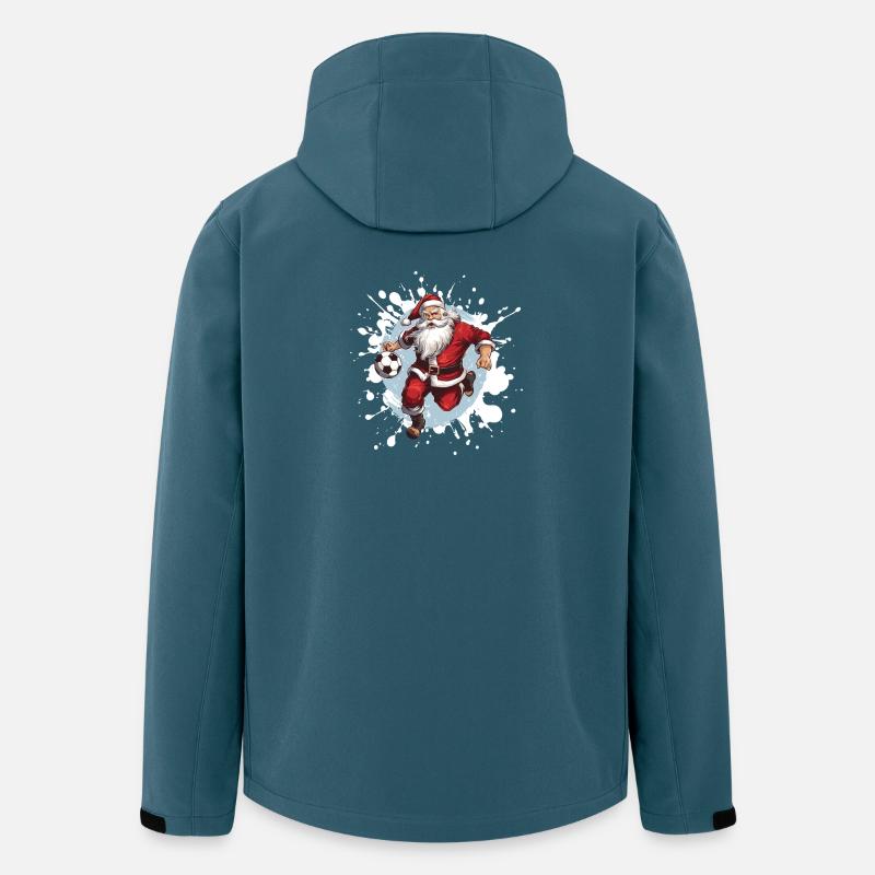 Weihnachtsmann Fussball Team - Recycelte Männer Softshell-Jacke von Stanley/Stella - Dunkles Petrol