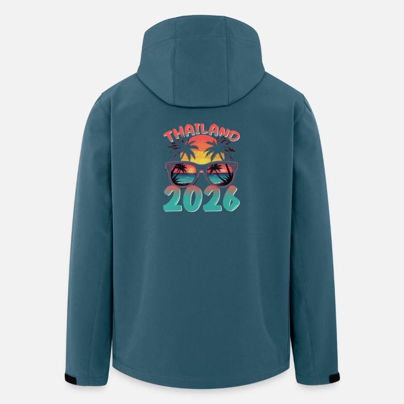 Thailand 2026 - Recycelte Männer Softshell-Jacke von Stanley/Stella - Dunkles Petrol