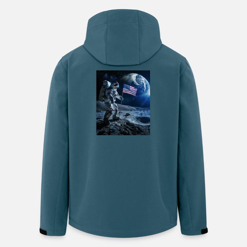 Astronaut - Recycelte Männer Softshell-Jacke von Stanley/Stella - Dunkles Petrol