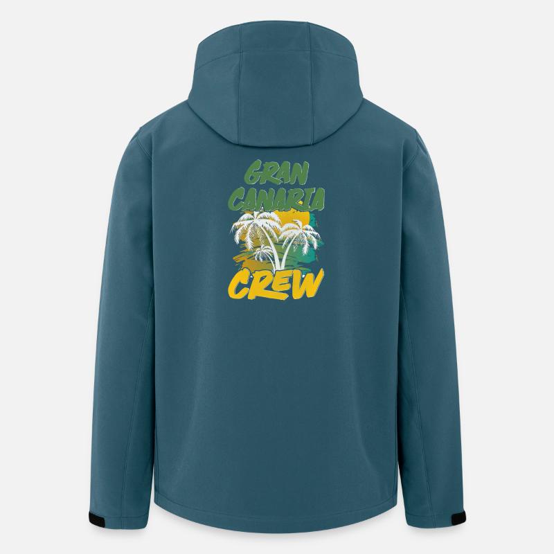 Gran Canaria Crew - Recycelte Männer Softshell-Jacke von Stanley/Stella - Dunkles Petrol