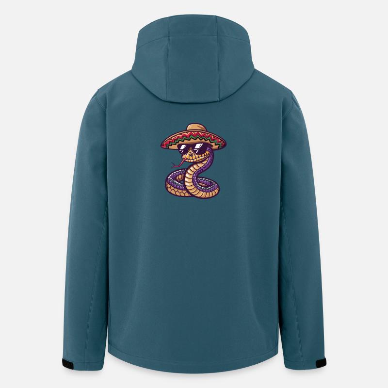 Snake Cobra Comic Funny Sombrero - Men’s Recycled Softshell Jacket by Stanley/Stella - stargazer