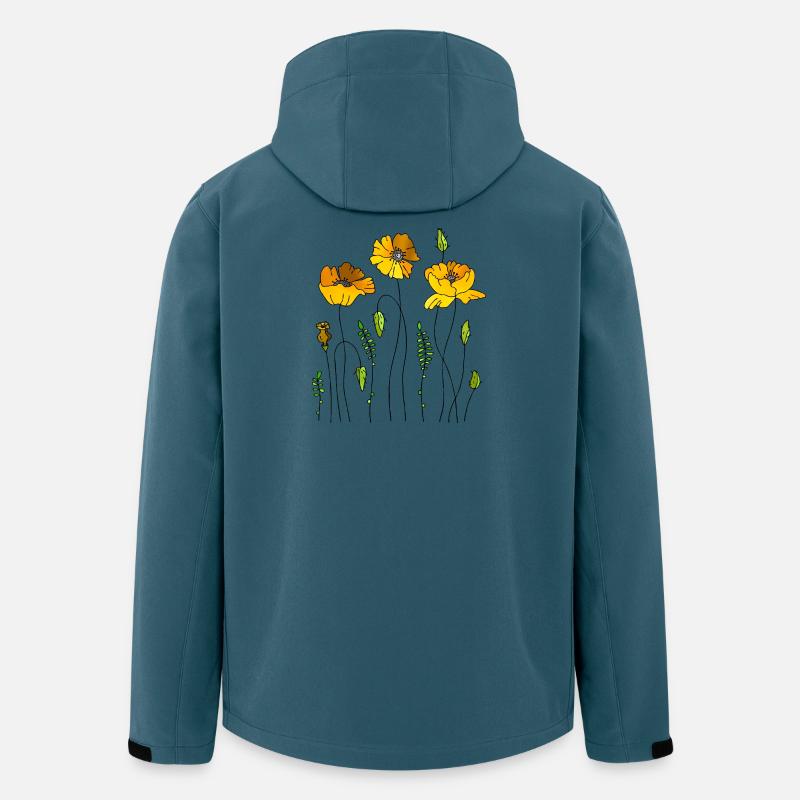 Flowers - Men’s Recycled Softshell Jacket by Stanley/Stella - stargazer