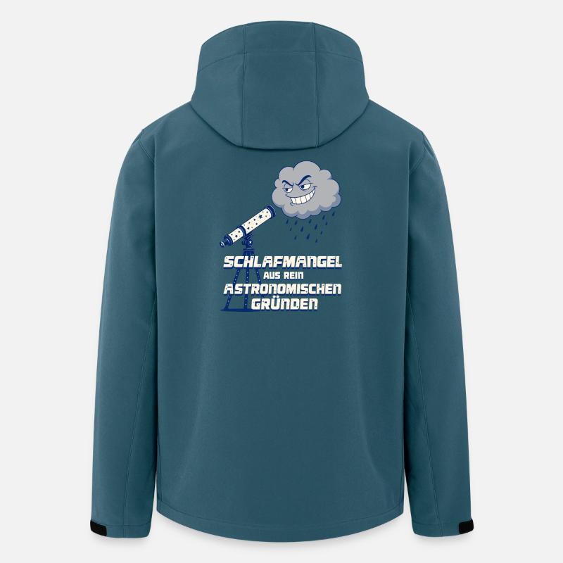 Astronomie Teleskop - Recycelte Männer Softshell-Jacke von Stanley/Stella - Dunkles Petrol