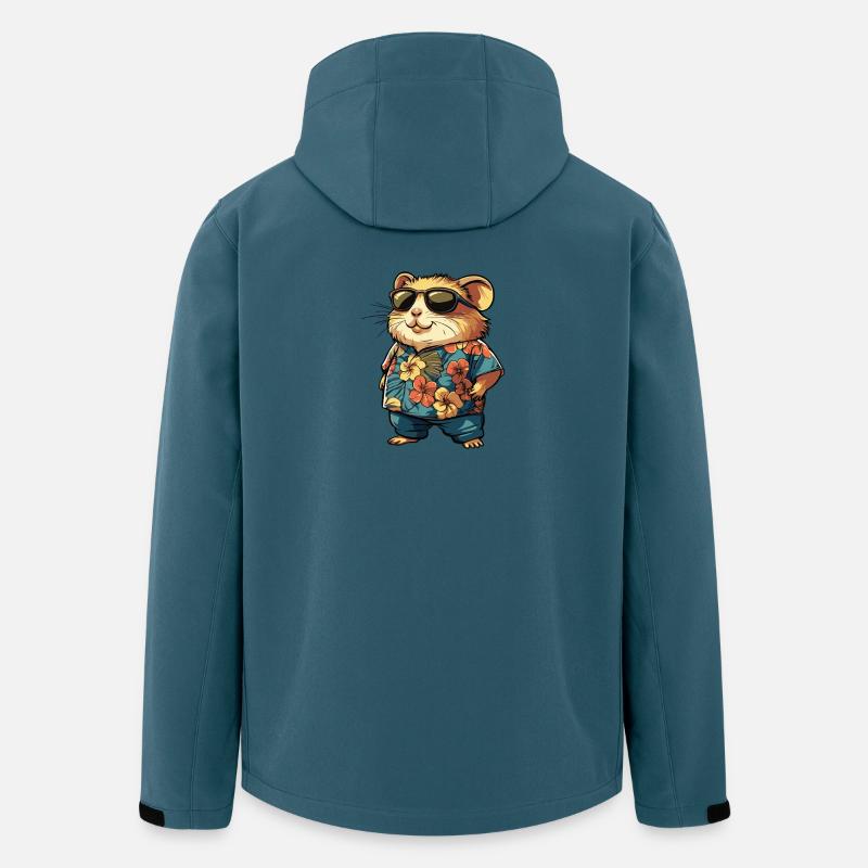 Hamster Comic Vacation - Men’s Recycled Softshell Jacket by Stanley/Stella - stargazer