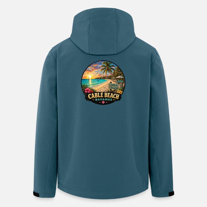 Cable Beach Vacation Nassau Caribbean Cruise - Men’s Recycled Softshell Jacket by Stanley/Stella - stargazer