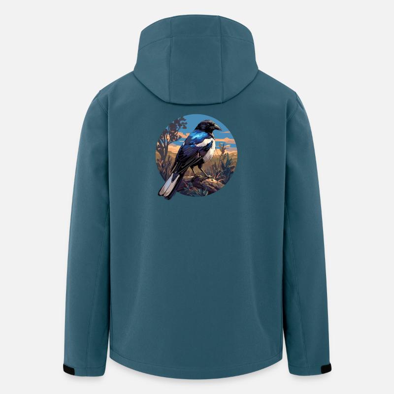 Pies Magpie - Veste softshell homme en polyester recyclé Stanley/Stella - bleu pétrole foncé