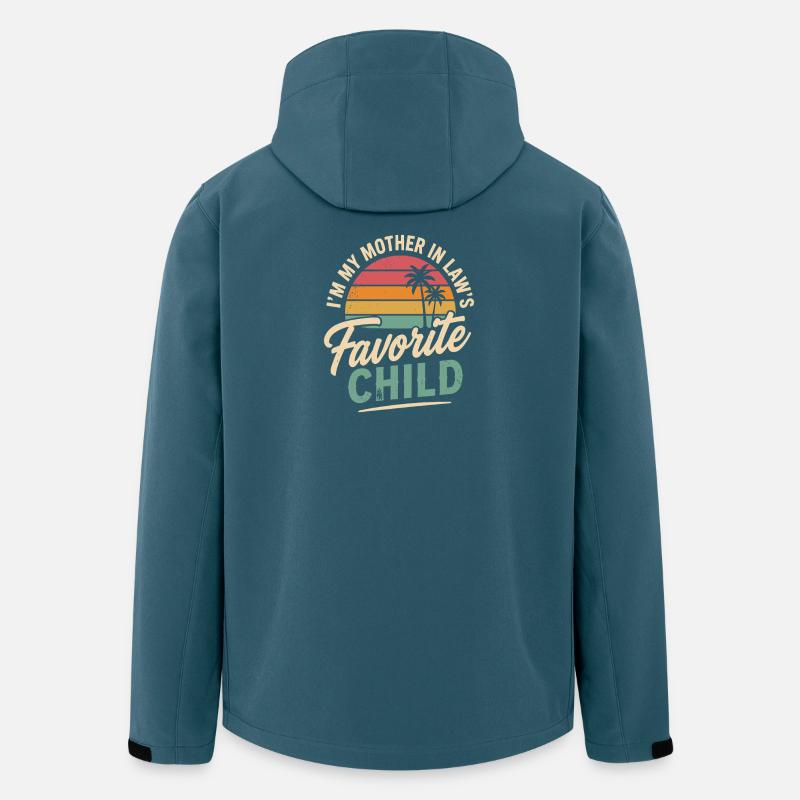 Lieblingskind der Schwiegermutter - Recycelte Männer Softshell-Jacke von Stanley/Stella - Dunkles Petrol