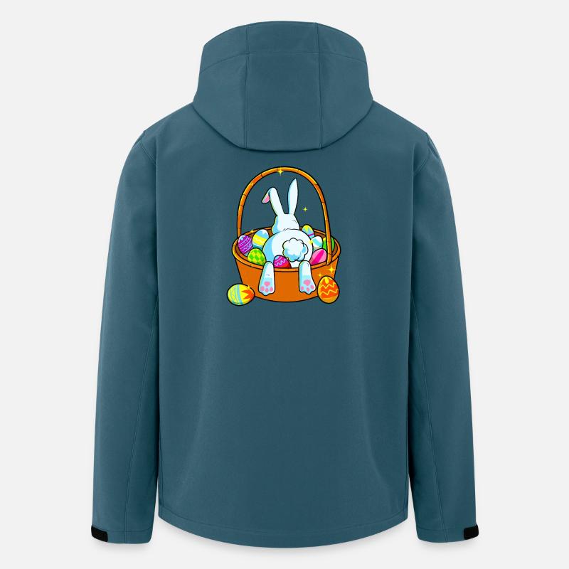 Pastel Easter Bunny in Basket - Men’s Recycled Softshell Jacket by Stanley/Stella - stargazer