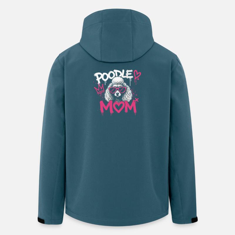 Poodle Mom Graffiti Pink - Men’s Recycled Softshell Jacket by Stanley/Stella - stargazer