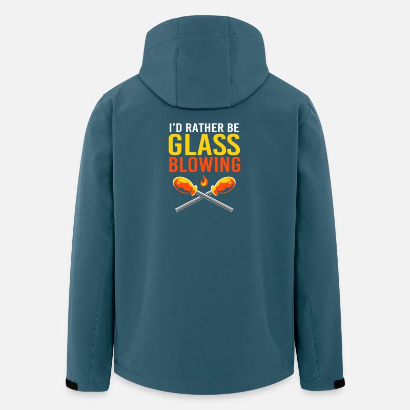 Glas Glasbläser - Recycelte Männer Softshell-Jacke von Stanley/Stella - Dunkles Petrol