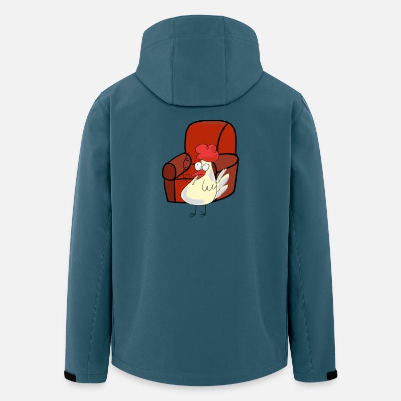 Feierabend Huhn Raucher Zigarette Pause - Recycelte Männer Softshell-Jacke von Stanley/Stella - Dunkles Petrol