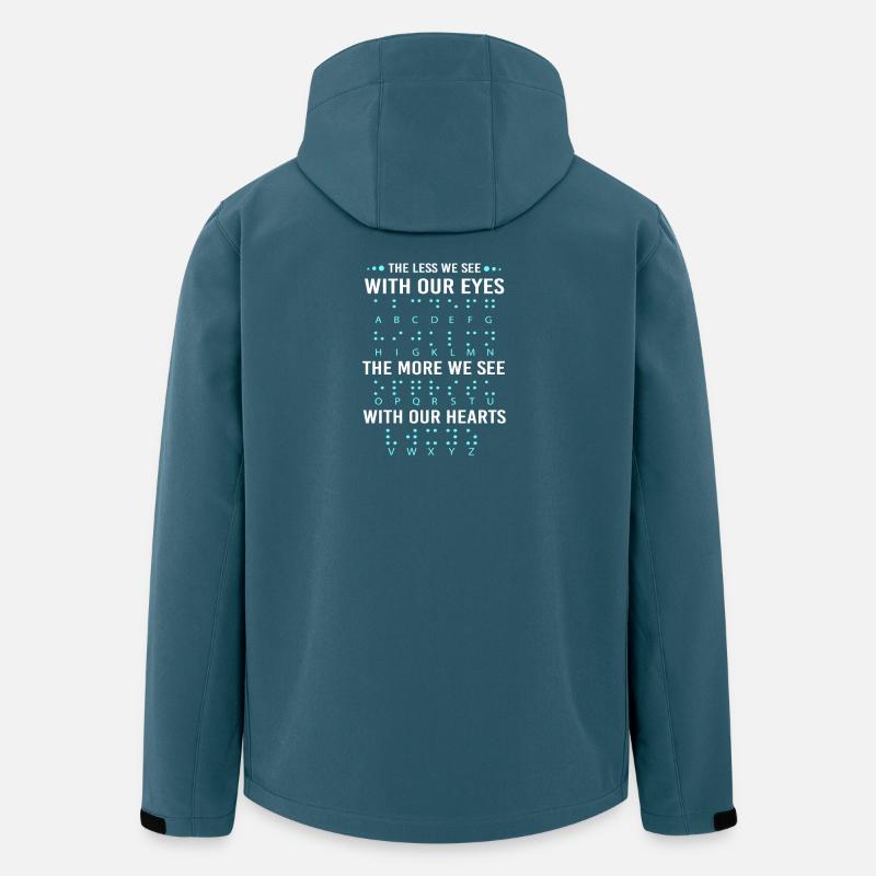 Braille Blindenschrift Blind - Men’s Recycled Softshell Jacket by Stanley/Stella - stargazer