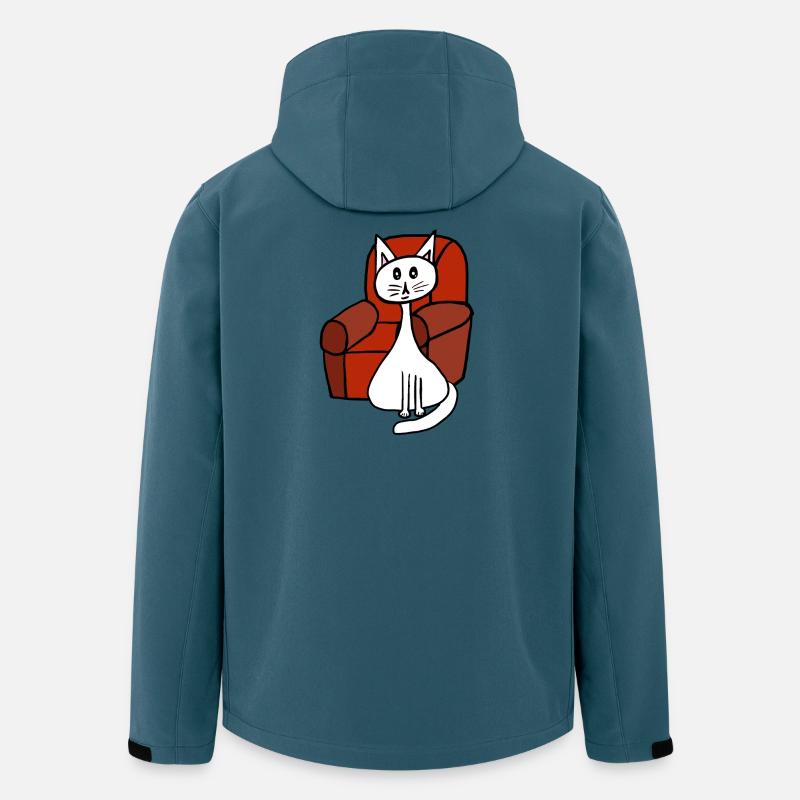 Feierabend Katze Katzen Haustiere 80er - Recycelte Männer Softshell-Jacke von Stanley/Stella - Dunkles Petrol