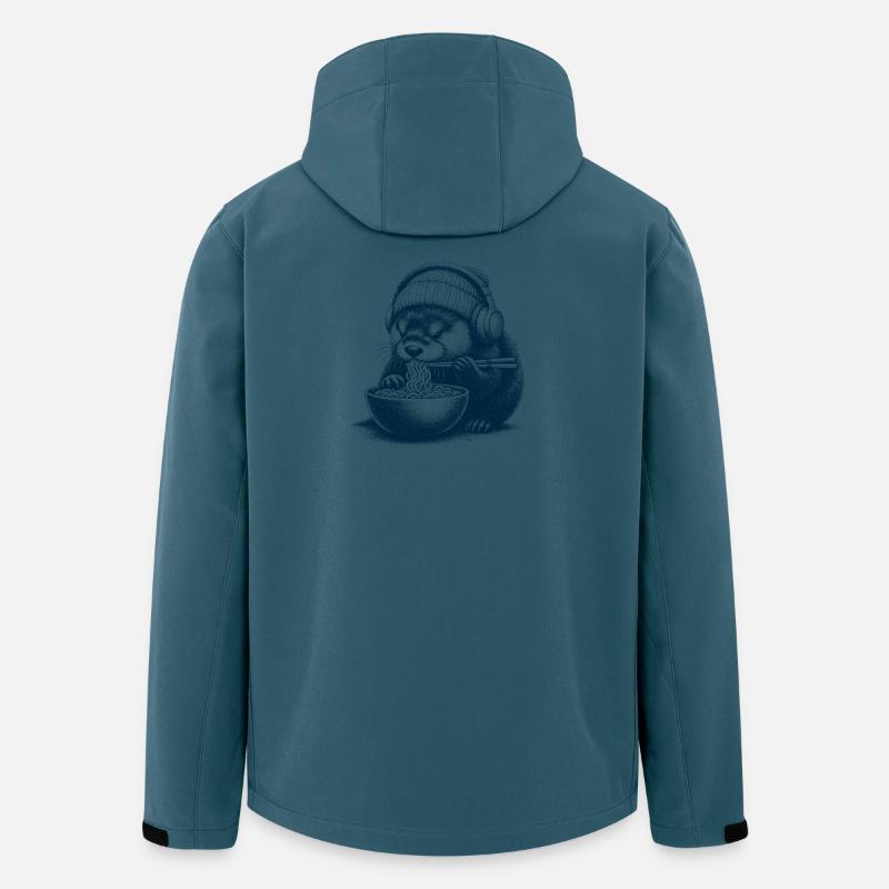 Loutre Ramen - Veste softshell homme en polyester recyclé Stanley/Stella - bleu pétrole foncé