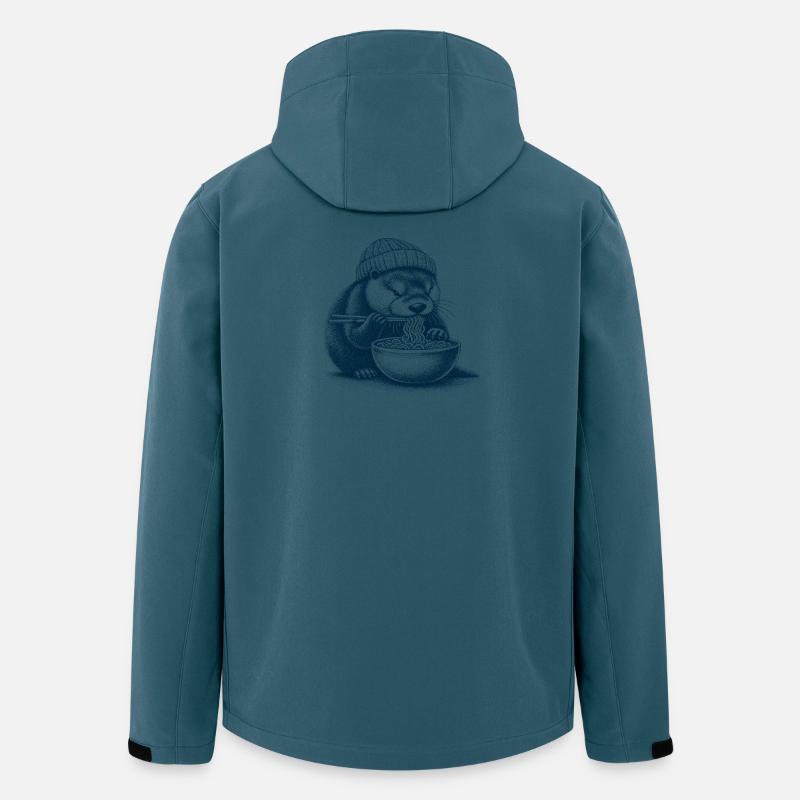 Ramen Otter - Recycelte Männer Softshell-Jacke von Stanley/Stella - Dunkles Petrol