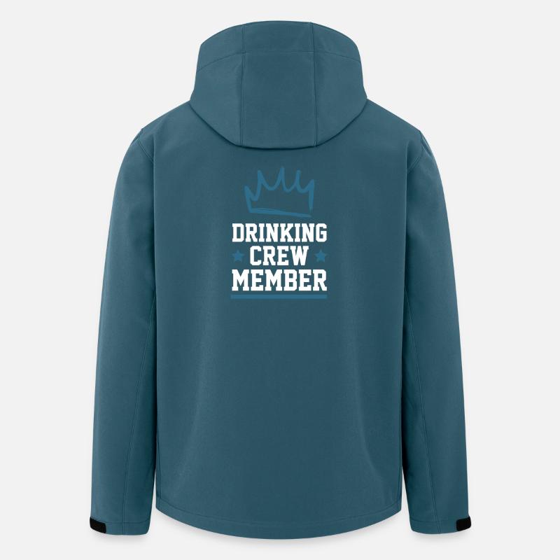 Drinking Crew - Recycelte Männer Softshell-Jacke von Stanley/Stella - Dunkles Petrol